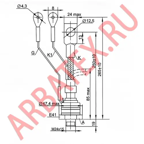 ТБ271-250-8 тиристор фото 3 ТБ271-250-8 тиристор фото 3