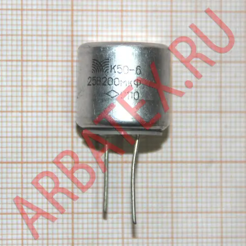 К50-6 25в 200 мкф фото 2 К50-6 25в 200 мкф фото 2