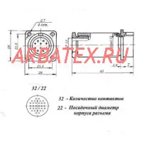РС32БТВ розетка с кожухом фото РС32БТВ розетка с кожухом Разъемы разное фото