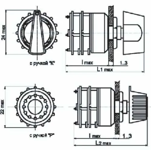 ПГ5-1-16П1НВ-К переключатель галетный фото 3