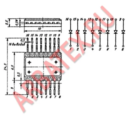 КДС627А диодная сборка фото 3 КДС627А диодная сборка фото 3